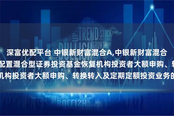 深富优配平台 中银新财富混合A,中银新财富混合C: 关于中银新财富灵活配置混合型证券投资基金恢复机构投资者大额申购、转换转入及定期定额投资业务的公告